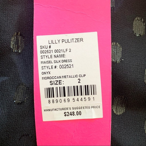 🌸New🌸 Lilly Pulitzer Maisel Silk Dress Sz 2 NWT - Picture 8 of 15